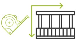 Pictogramme mesure de balcon