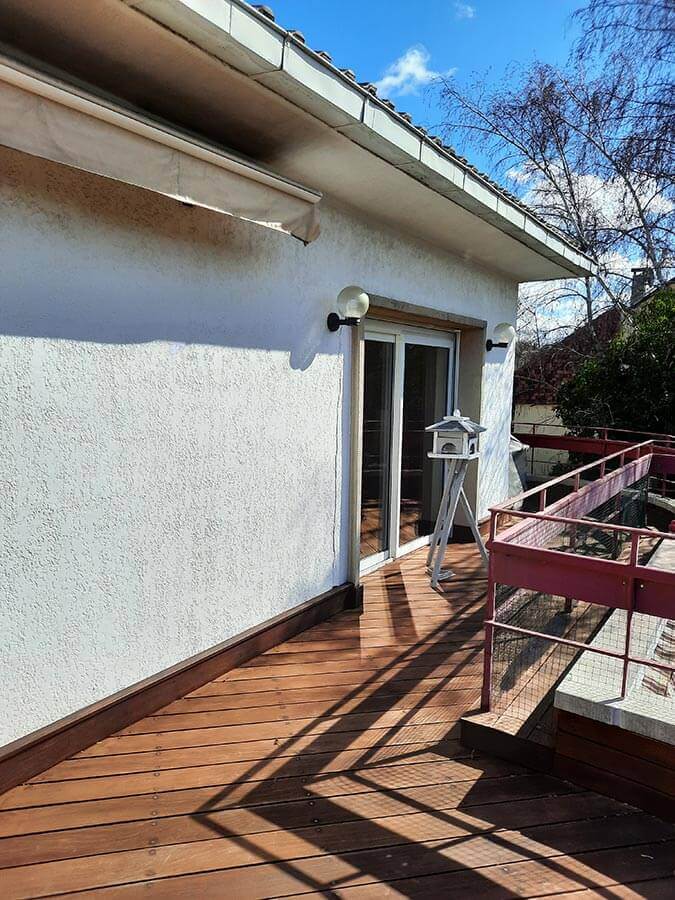 Terrasse longueur avant aménagement