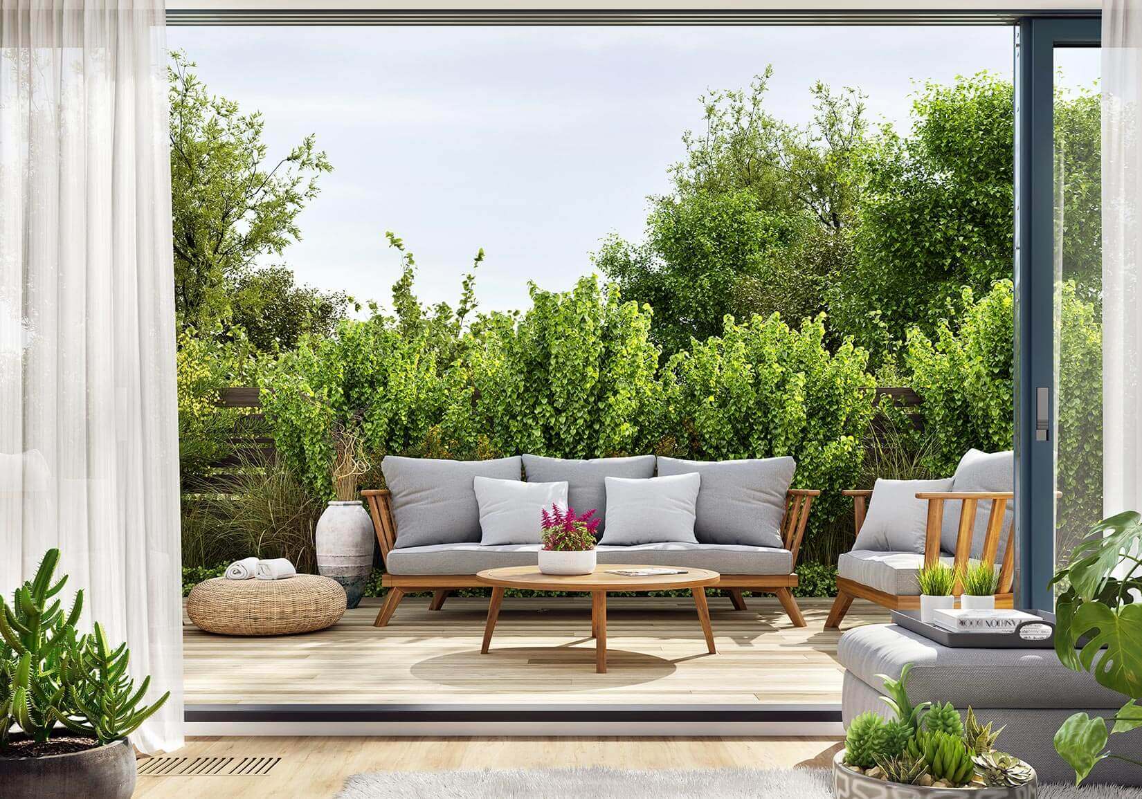 Bon cadeau aménagement extérieur balcon et terrasse