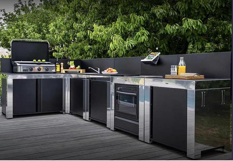 Aménagement d'une cuisine d'été sur un rooftop