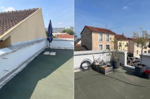 Photos avant Aménagement extérieur d'un rooftop de maison à l'ouest de Paris